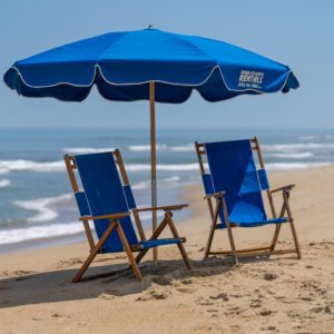 1 Umbrella and 2 Chairs with Service