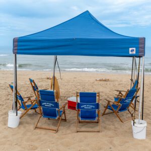 Cabana and Classic Oak Chair Setup Service (1 Tent with 6 Oak Chairs)