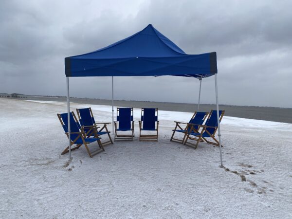 Cabana and Classic Oak Chair Setup Service (1 Tent with 6 Oak Chairs)
